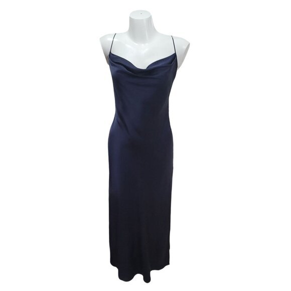 Victoria's Secret Silk Dress Gown M Blue - Picture 1 of 11